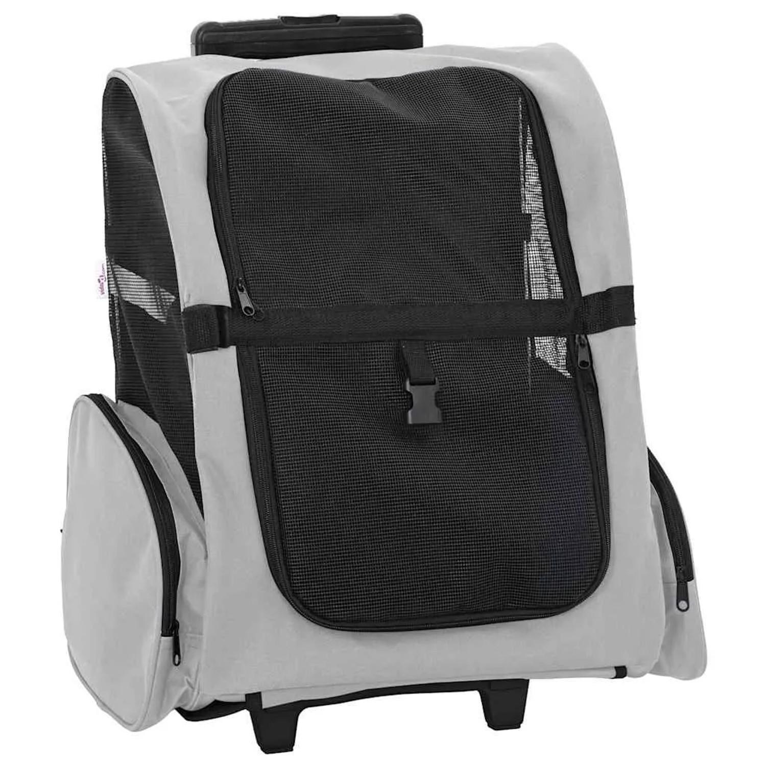 vidaXL Trolley für Haustiere 3-In-1 Grau 48x32x57-106 cm cm Oxford-Gewebe 42007373