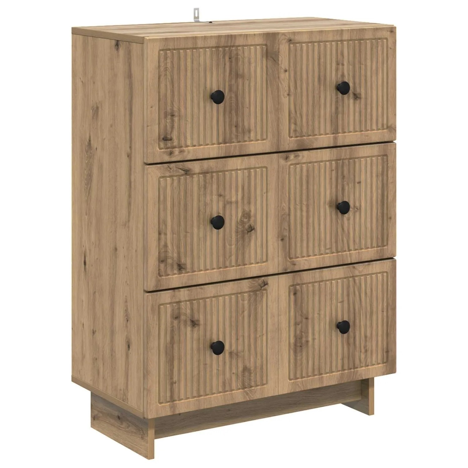 vidaXL Schubladenschrank Artisan-Eiche 66 x 34,5 x 90 cm Holzwerkstoff 893924