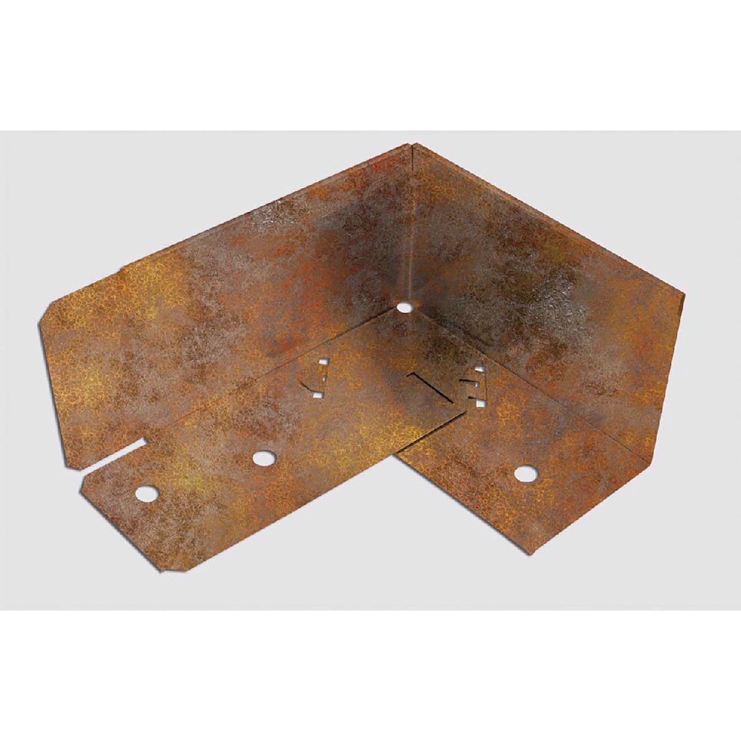 L-Rasenkante Ecke Blank-Heavy Rost-Braun Schwarzst. 1,5 mm L 32 x H 10 cm