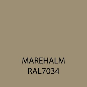 Farbfeld der Bondex Wetterschutzfarbe RAL 7034 Marehalm, ein warmer Beigeton.