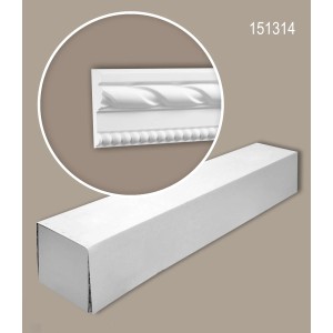 PROFHOME Wand- und Friesleisten Set, 12 Zierleisten, 24 m, Weiß. Zubehör für Paneele.