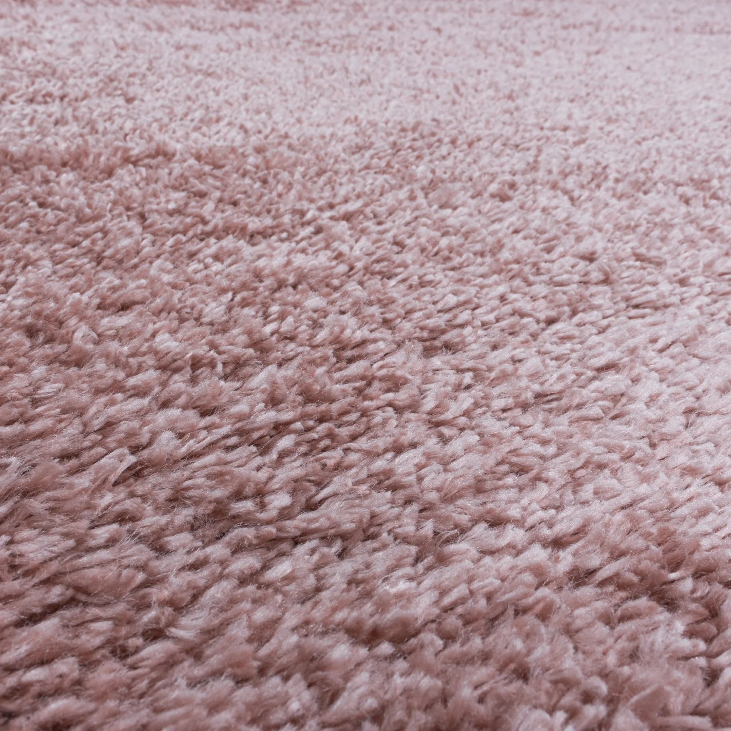 Detailansicht: Rosa Ayyildiz Hochflorteppich Fluffy, runder Shaggy Teppich.