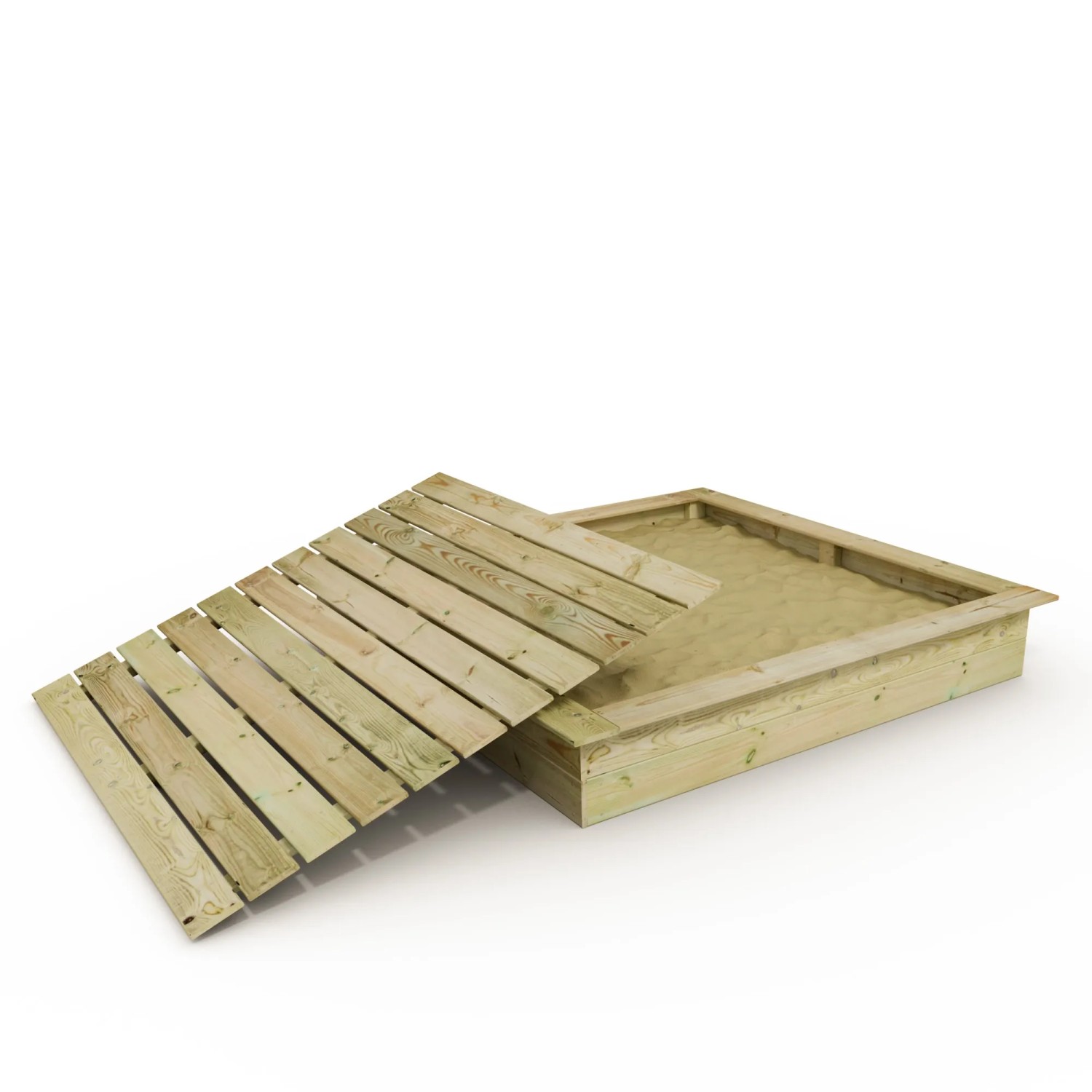 Wickey Sandkasten King Kong mit Deckel, 195x195 cm, aus Holz.