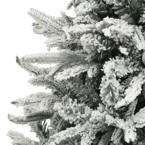 vidaXL Künstlicher Weihnachtsbaum Beschneit Grün 150 cm PVC PE 328493
