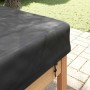vidaXL Tischdecken Uni Schwarz 102 x 202 x 15 cm Stoff 4106128_4