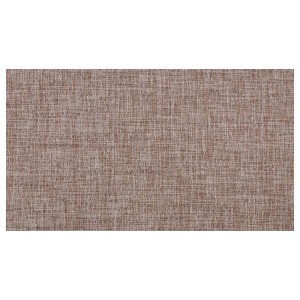 Detailaufnahme des wetterfesten Outdoor Teppichs Trani in Braun, geeignet für Terrasse und Garten.