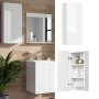 Vicco Badschrank Izan, weiß hochglanz, 37x77 cm, hängend, mit Stauraum für Badartikel.