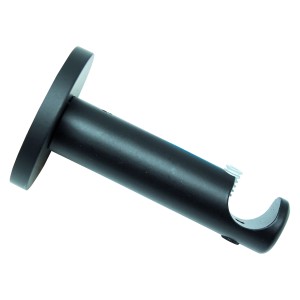 Schwarzer Gardinia Träger Memphis offen, 7,5 cm für Stilgarnituren.