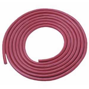 Rotes Karibu Silikonkabel-Set (7 x 2,5 mm²) für Saunaöfen, hitzebeständig und 3 m lang.