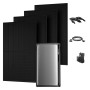 EcoFlow Stream Ultra Balkonkraftwerk Set mit 4 Bifazial Modulen, 1,92 kWh Speicher und Smart Meter.