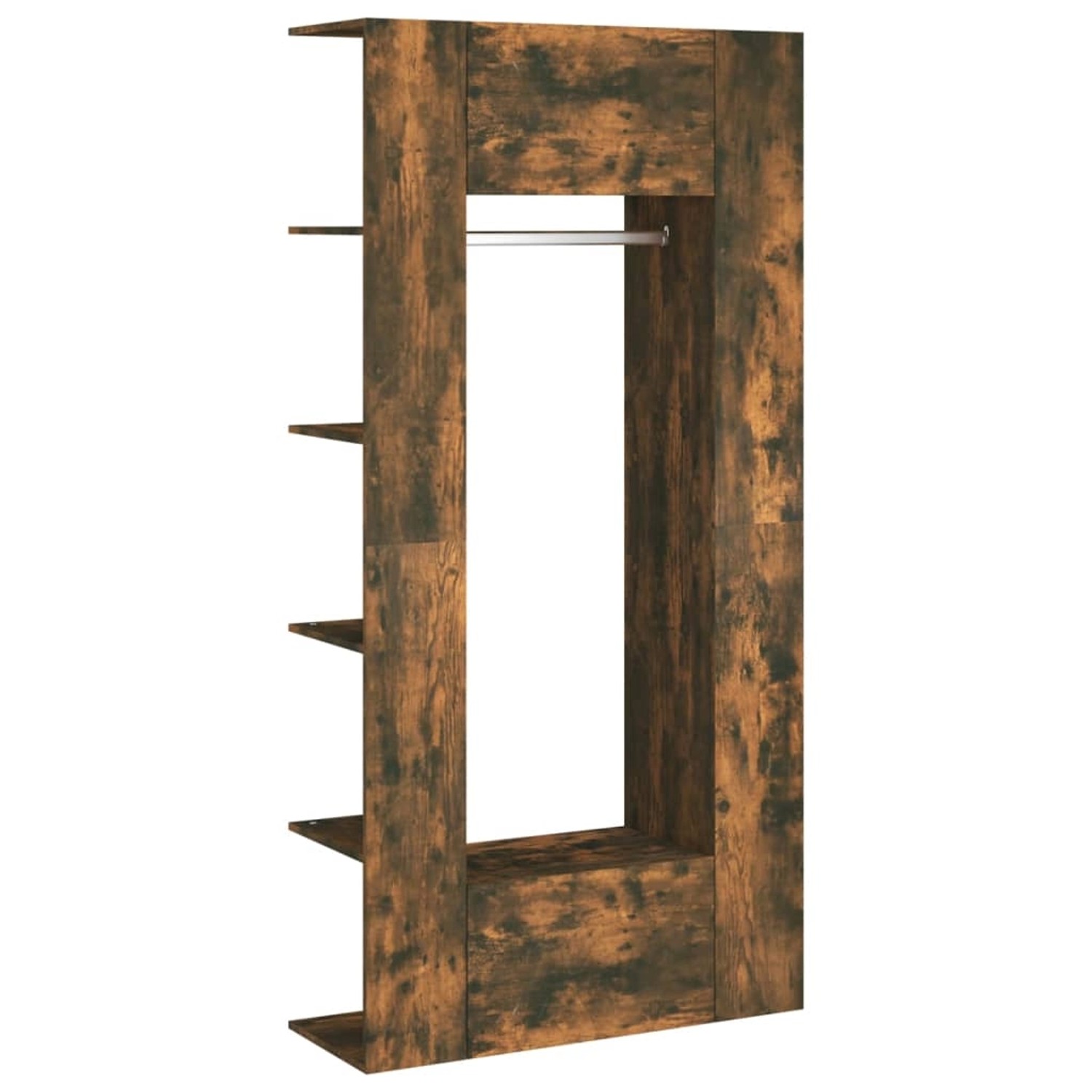 vidaXL Flurschränke 2 Stk Räuchereiche Holzwerkstoff