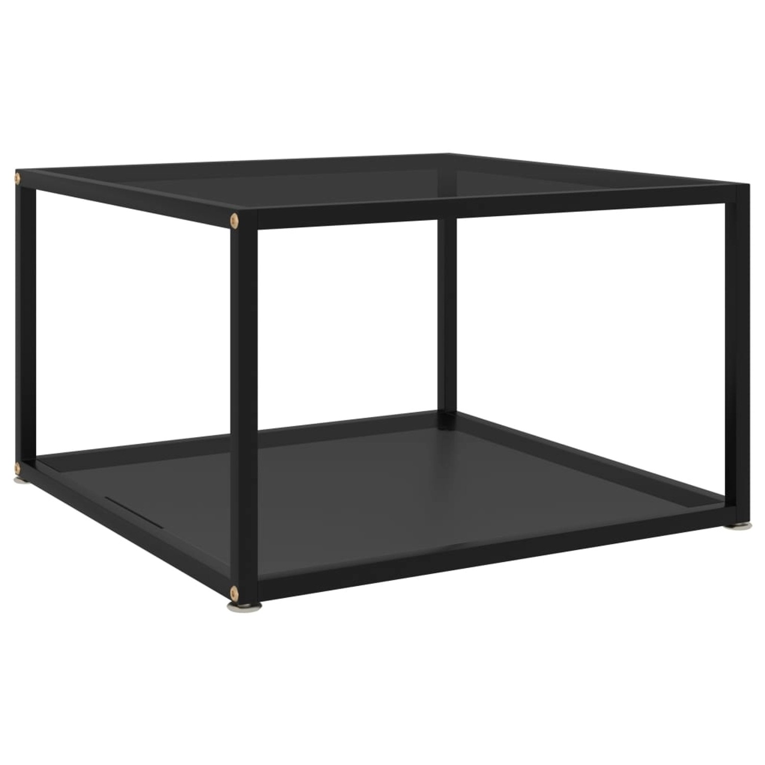 vidaXL Couchtisch Schwarz 60x60x35 cm Hartglas 322888 günstig online kaufen