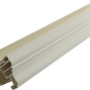 Grosfillex Hohlkehlprofil, klippbar, weiß, für Paneele (8-10 mm)