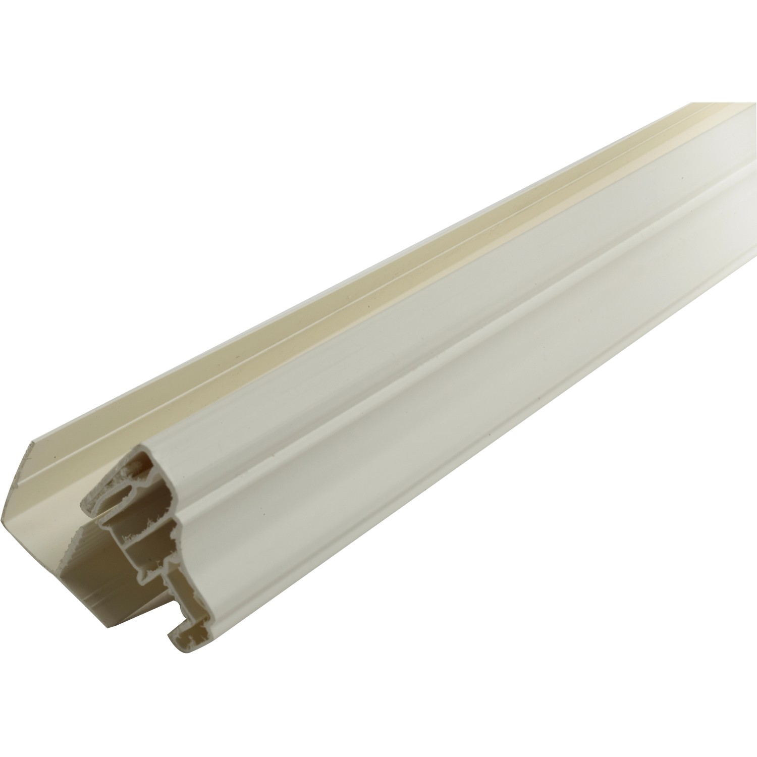 Grosfillex Hohlkehlprofil klippbar Weiß 8 mm - 10 mm