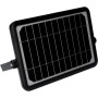 Schwarze LED Solar-Außenleuchte mit Sensor, 10W, 1080lm, 3000K. Solar-Wandleuchte.