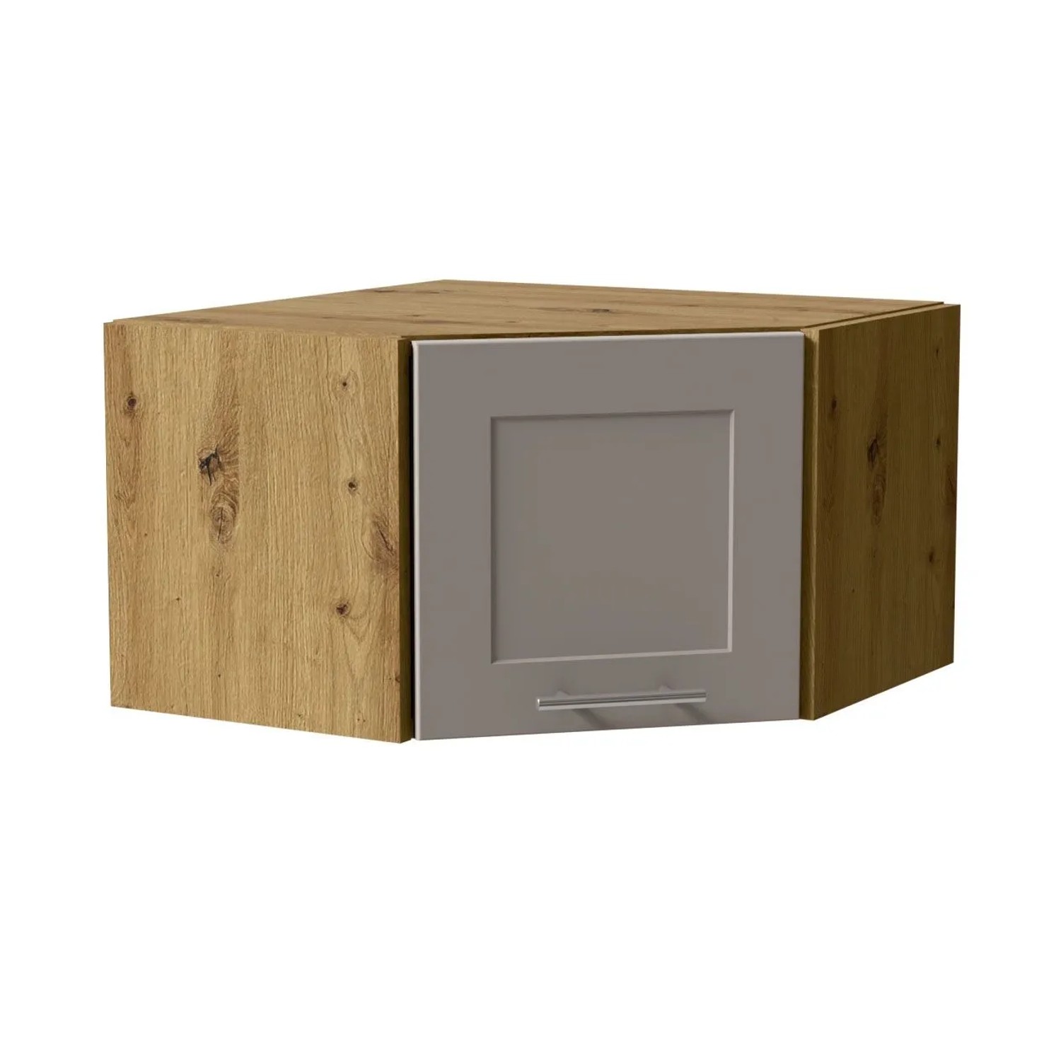 Feldmann-Wohnen Eckhängeschrank Oslo W10/60/36 Eiche Artisan / Kaschmir Matt 60 / 60 / 36cm