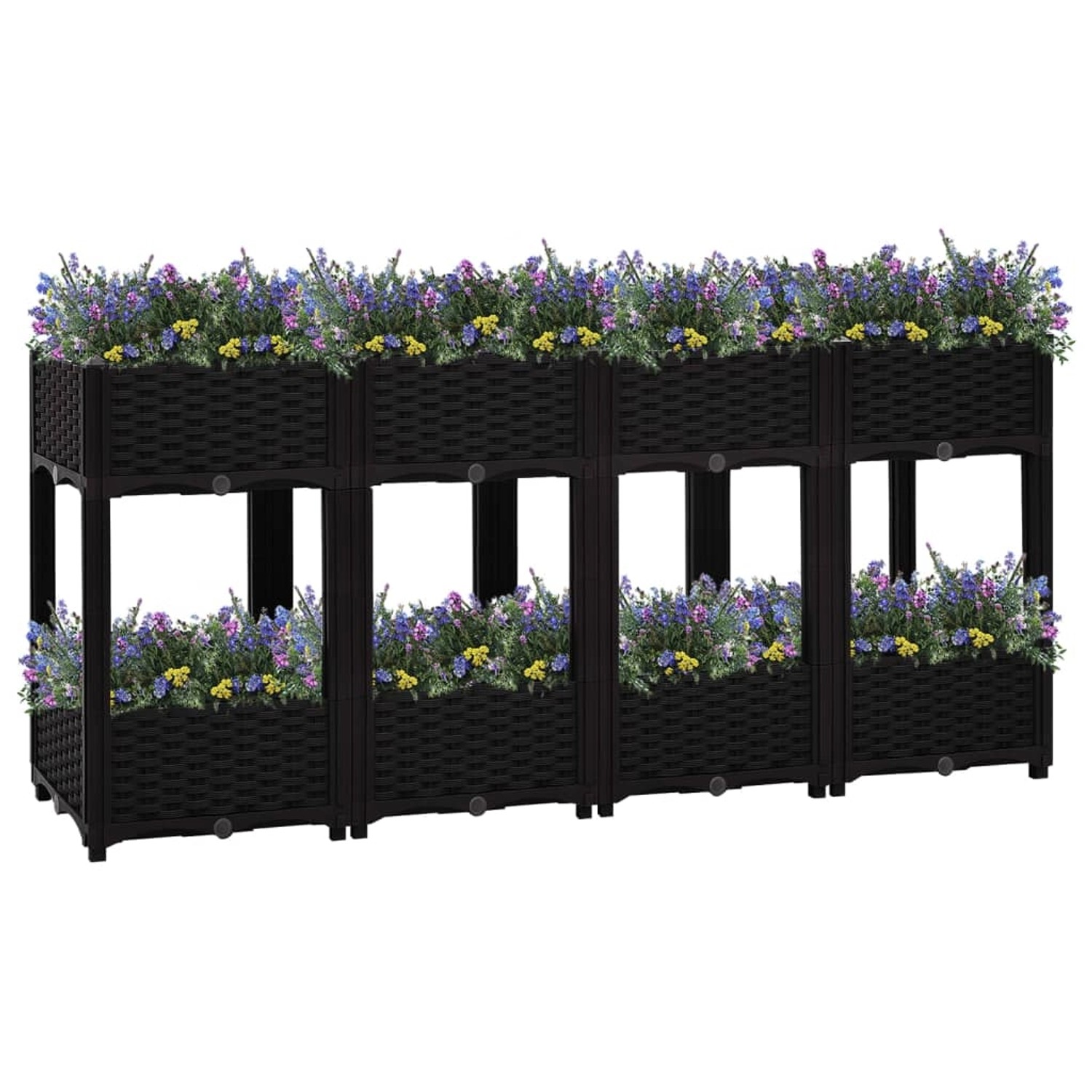furnicato Hochbeet 160x40x71 cm Polypropylen