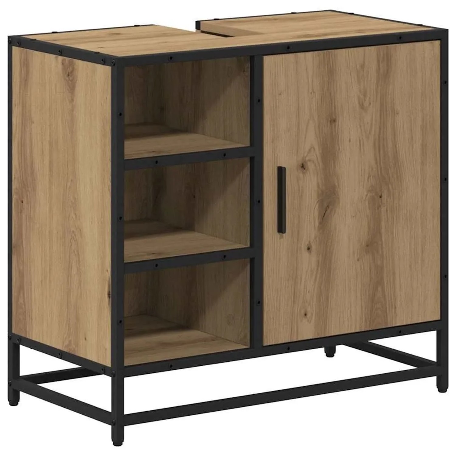 vidaXL Badezimmerschrank Artisan-Eiche 65 x 33 x 60 cm Holzwerkstoff 883635