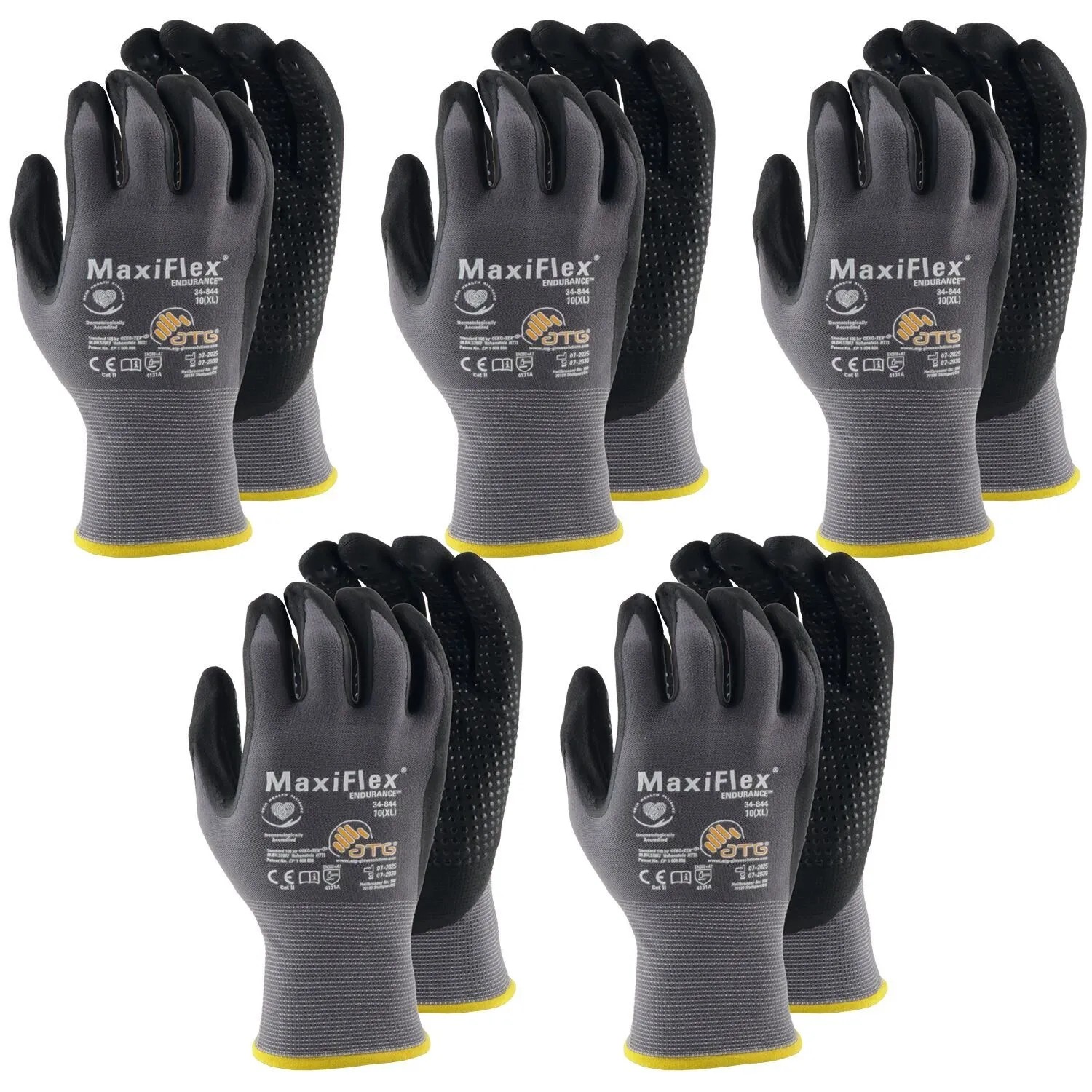vasalat Set Maxiflex Endurance Schutzhandschuhe Größe 10 XL Unisex 5 Paar
