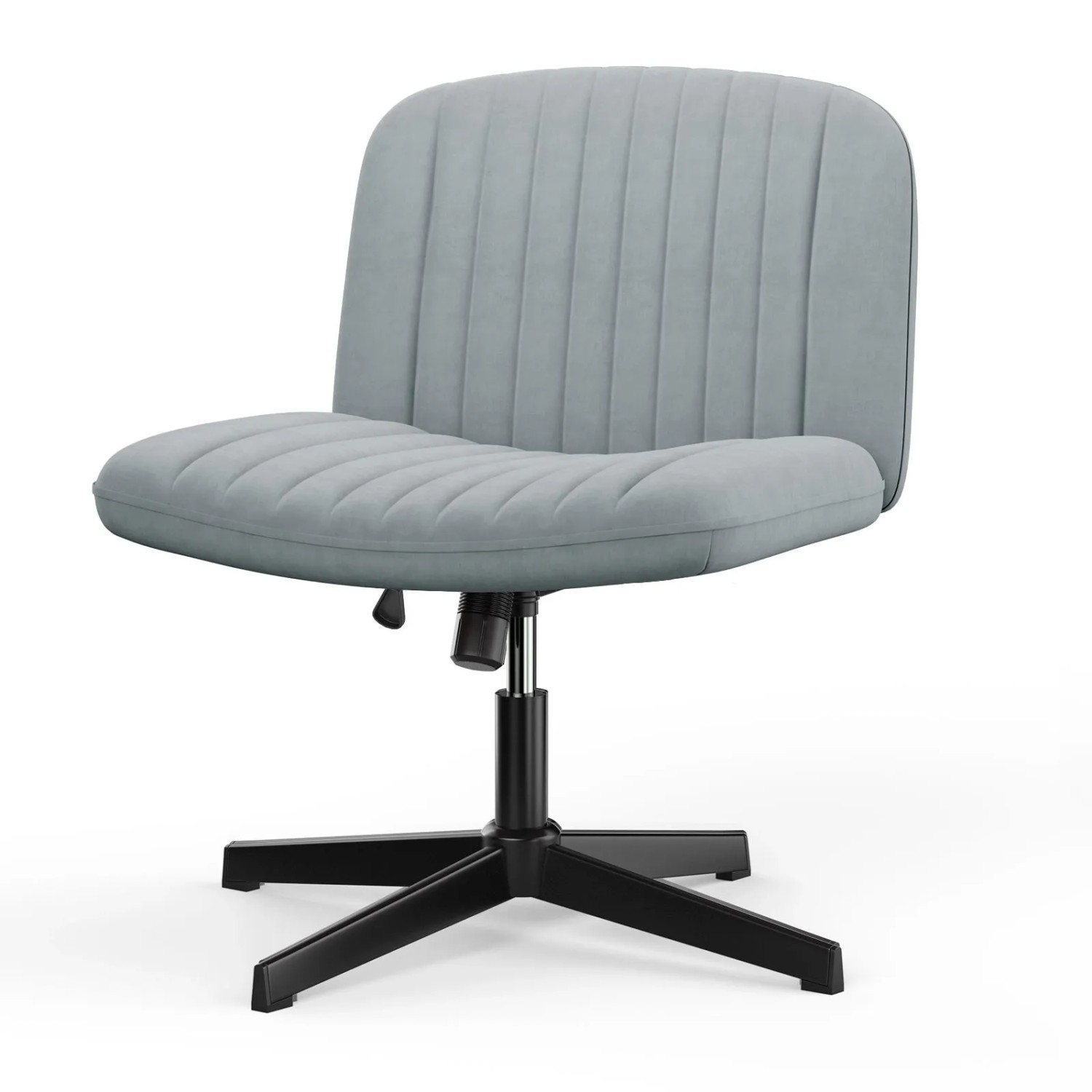 Rattantree Bürostuhl Armlos Criss Cross Design mit Verstellbarer Höhe 90 cm Grau