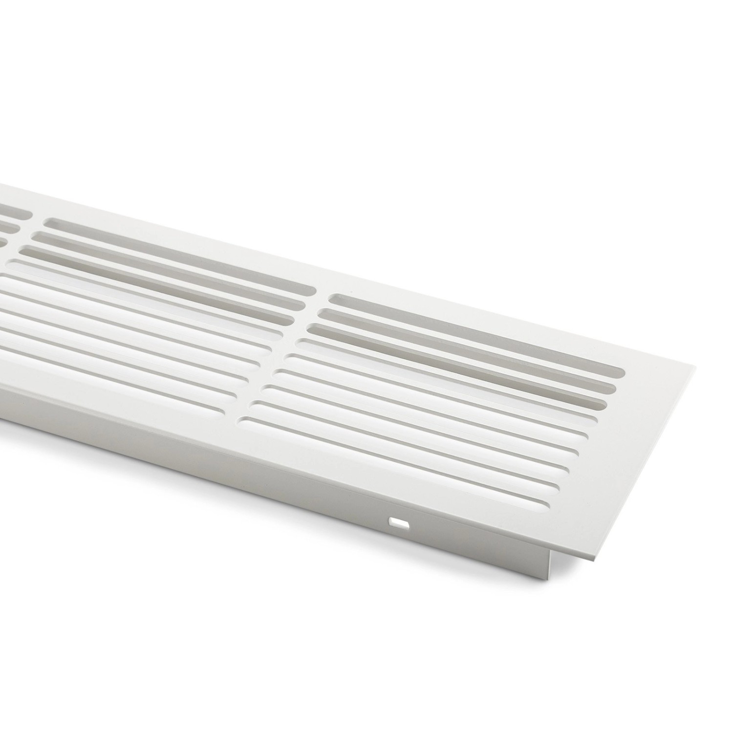 SOTECH Lüftungsgitter Schlitzlochung Aluminium 500 x 86 mm Weiß Lackiert