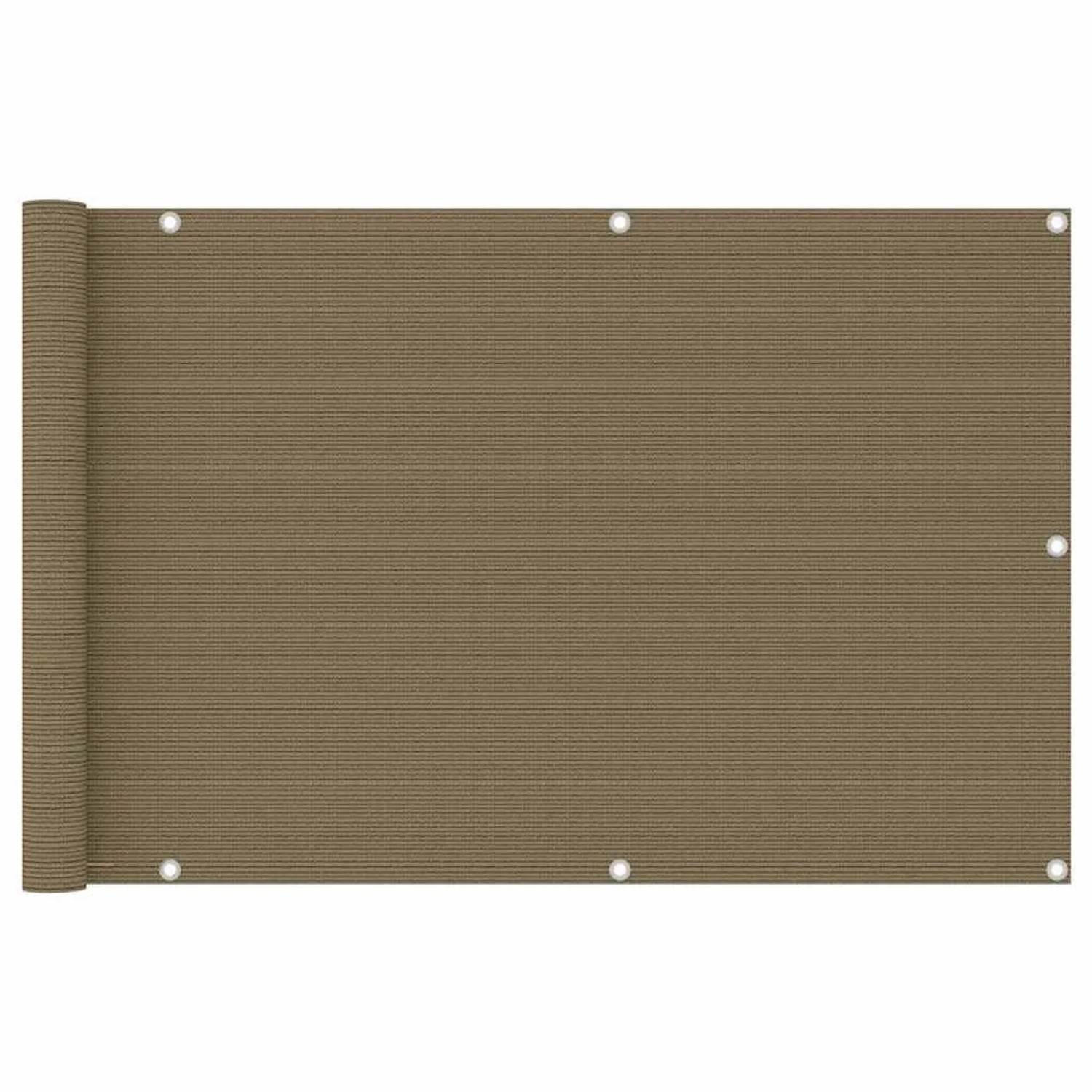 vidaXL Balkon-Sichtschutz Taupe 90x500 cm HDPE 310962