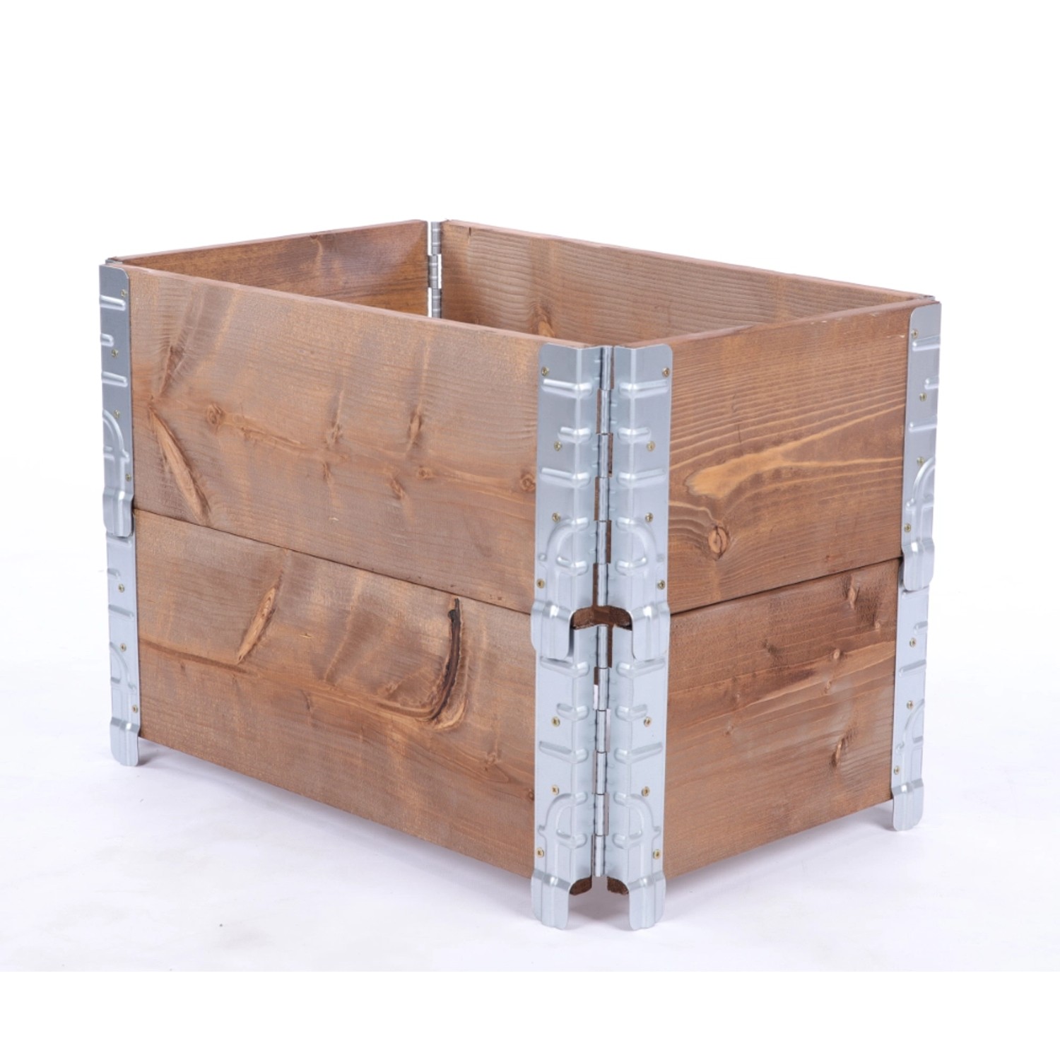PROREGAL Hochbeetkisten GrowBox HxBxT 40x60x40cm 2 Ebenen Holz Braun günstig online kaufen