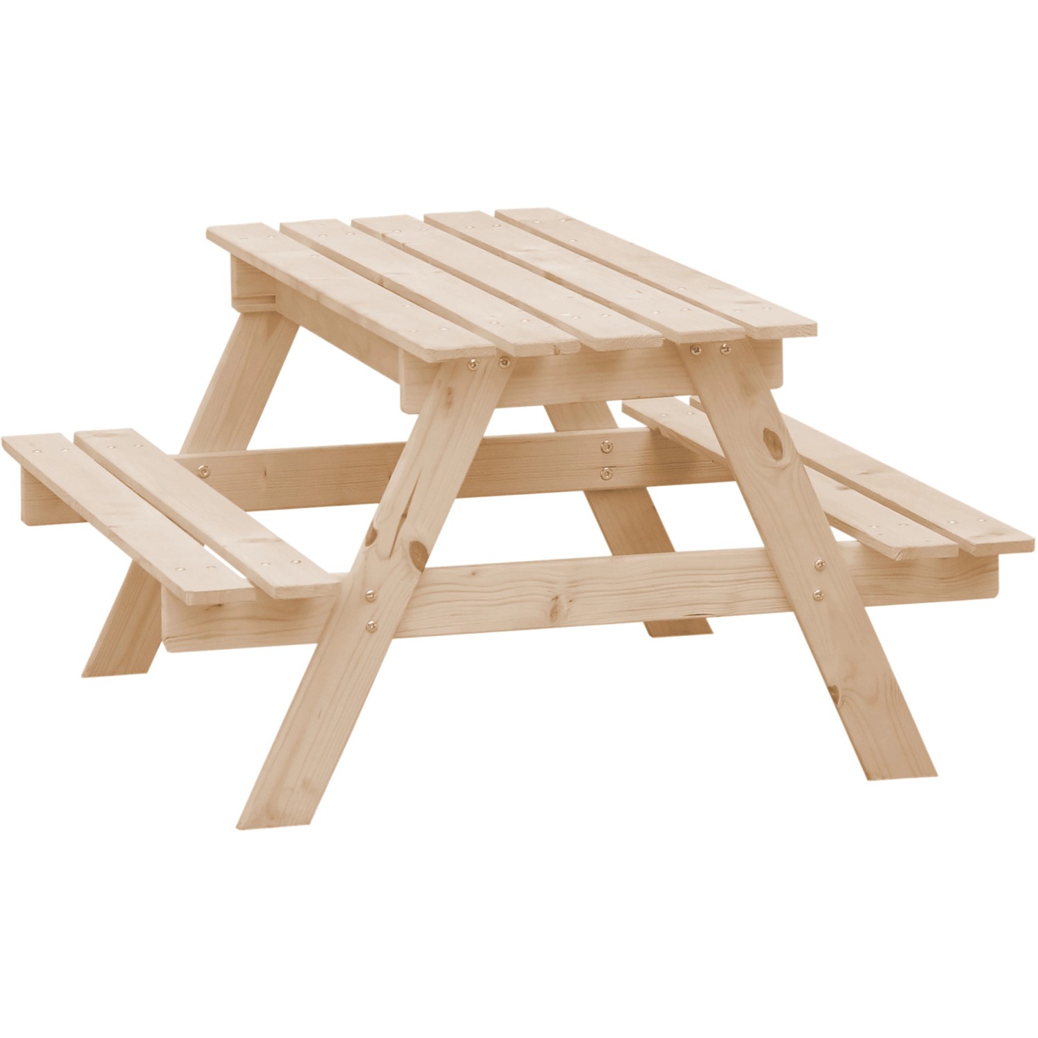 Timbela Kindersitzgarnitur Holz M010-1 mit Staufach