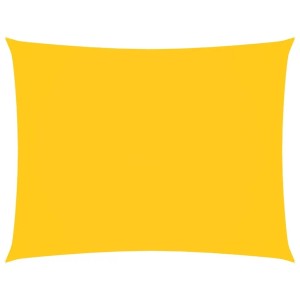 Gelbes rechteckiges Sonnensegel aus Oxford-Gewebe, 2,5x3,5 m. UV-Schutz für Garten & Terrasse.