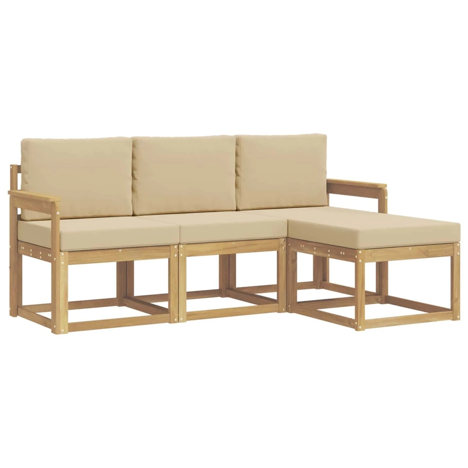 vidaXL Outdoor-Sofagarnitur 4-Tlg 3387447