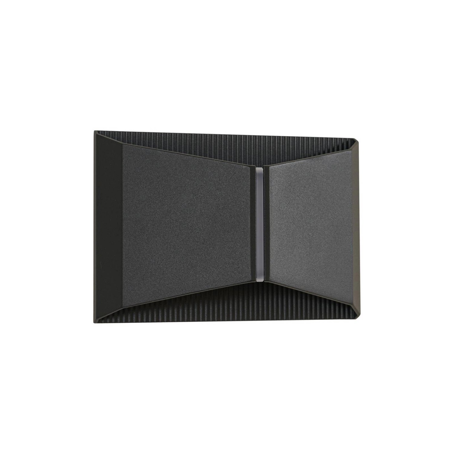 Lindby LED Wandleuchte Außen Anlira 10042137 Modern in Schwarz aus Metall 1-flammig