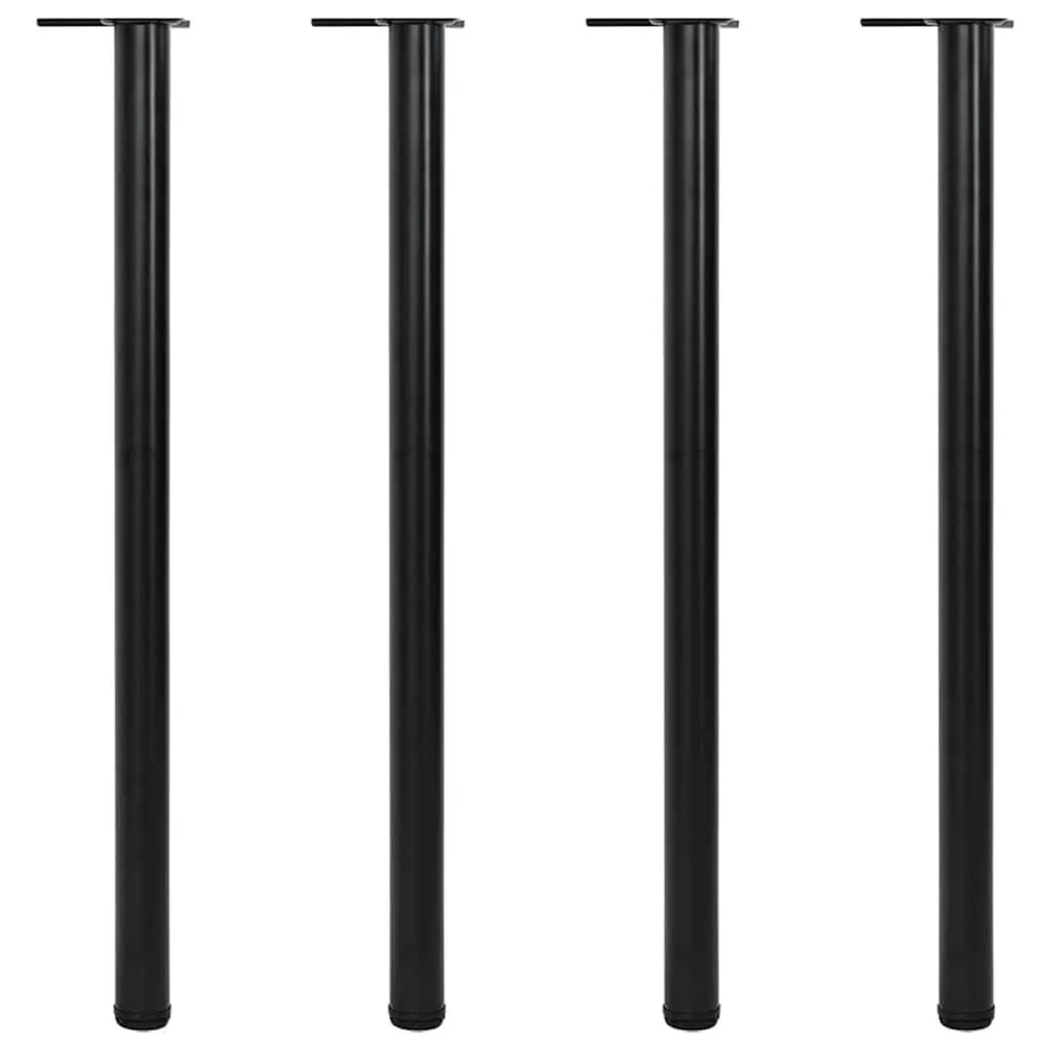 vidaXL 4 Höhenverstellbare Tischbeine Schwarz 1100 mm 242141