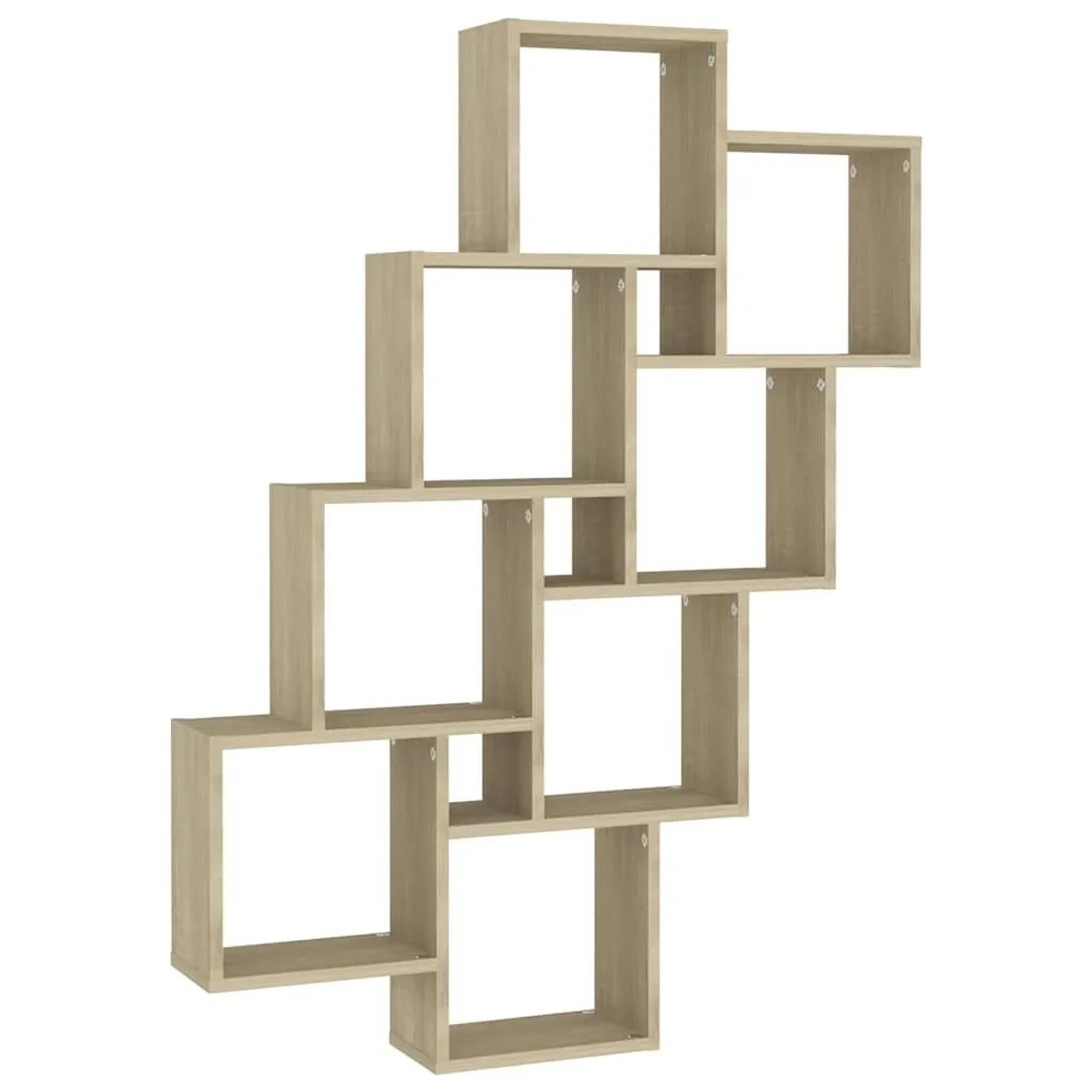 vidaXL Würfelregal Sonoma-Eiche 90x15x119 cm Holzwerkstoff 807181