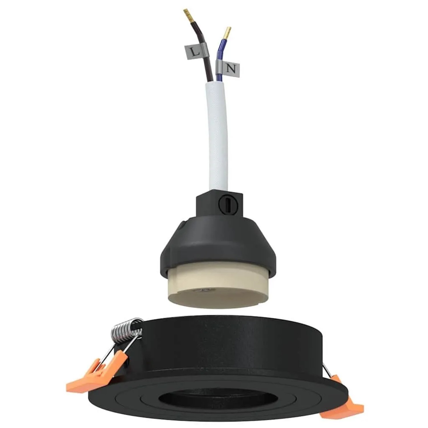 vidaXL Spotlight 6 Stk Schwarz 9 x 9 x 2 cm Aluminium 4108143