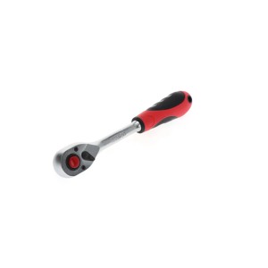 Gedore Umschaltknarre 12,5 mm (1/2) mit rot-schwarzem Griff.