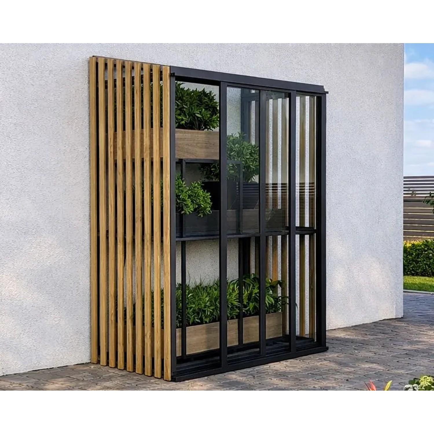 Bloomcabin Premium-Qualität Gewächshaus Mini mit Accoya Fusion GHMAF1