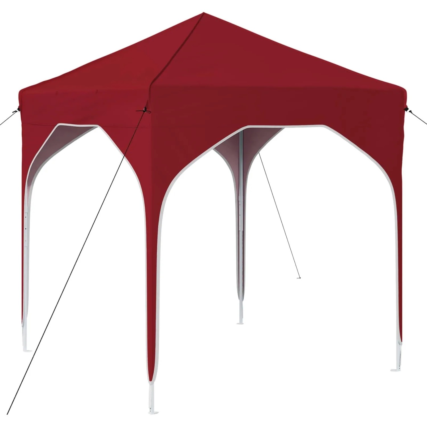 vidaXL Pop-Up Partyzelt 194 x 194 x 245 cm Bordeauxrot 42019818