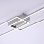 Moderne LED-Deckenleuchte Iven aus Stahl, 110x25cm, dimmbar und mit Fernbedienung.