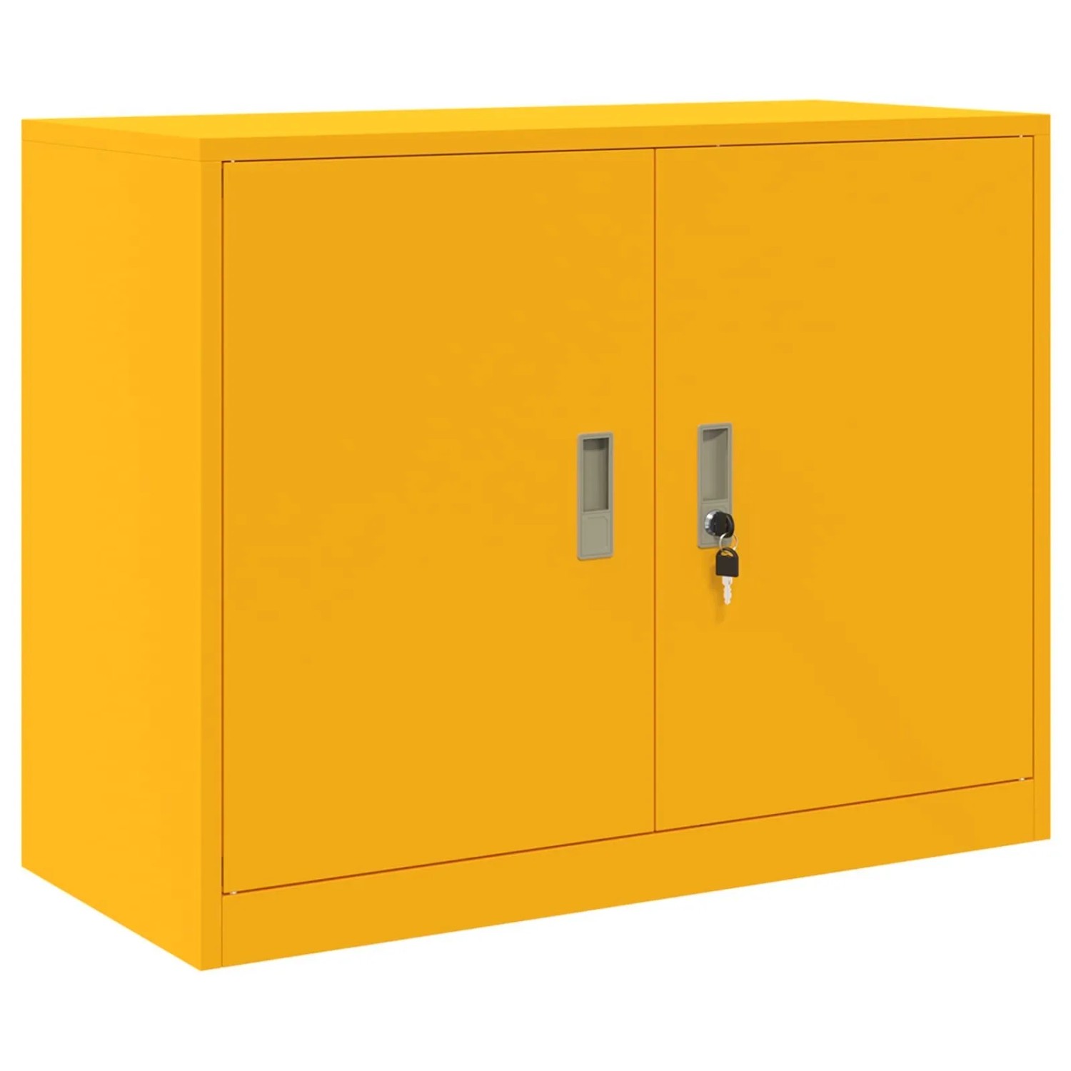 vidaXL Aufbewahrungsschrank Senfgelb 90 x 40 x 70 cm Stahl 891637