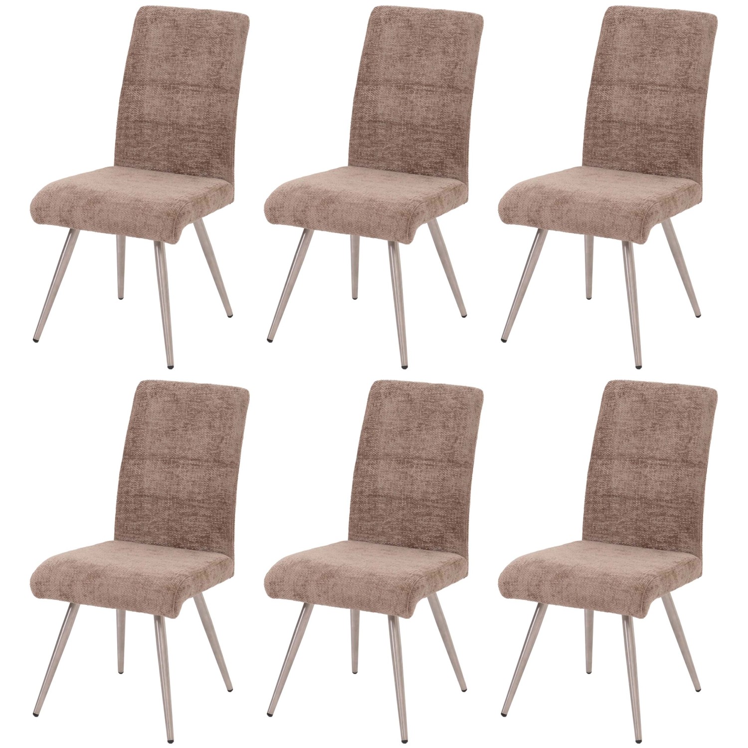 MCW Esszimmerstuhl G55 6er-Set Braun günstig online kaufen