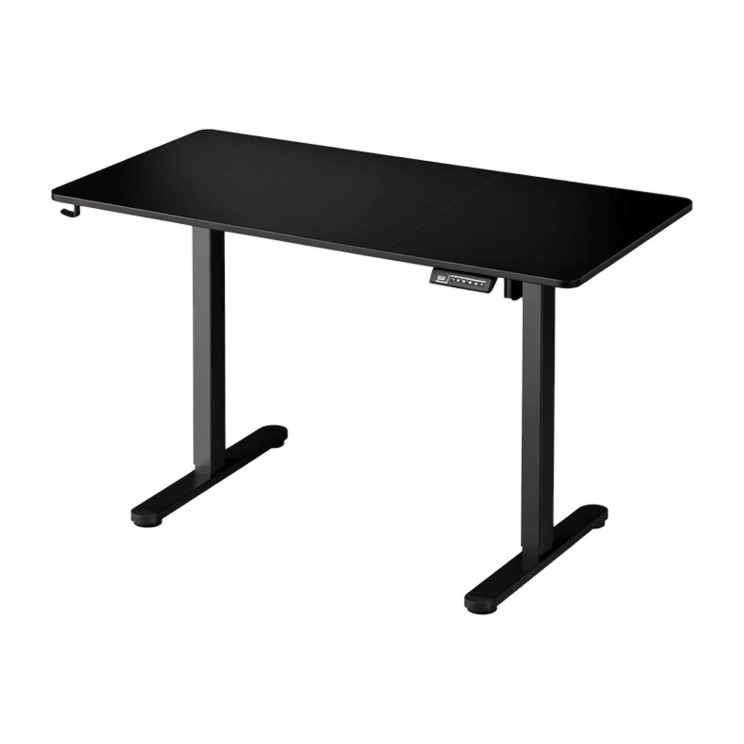 Relaxdays Schreibtisch Stahl Schwarz Höhenverstellbar mit LED Display 160 cm x 60 cm