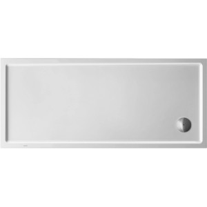 Weiße Duravit Duschwanne Starck Slimline, 160x70 cm, mit Antislip-Beschichtung für sicheren Stand.