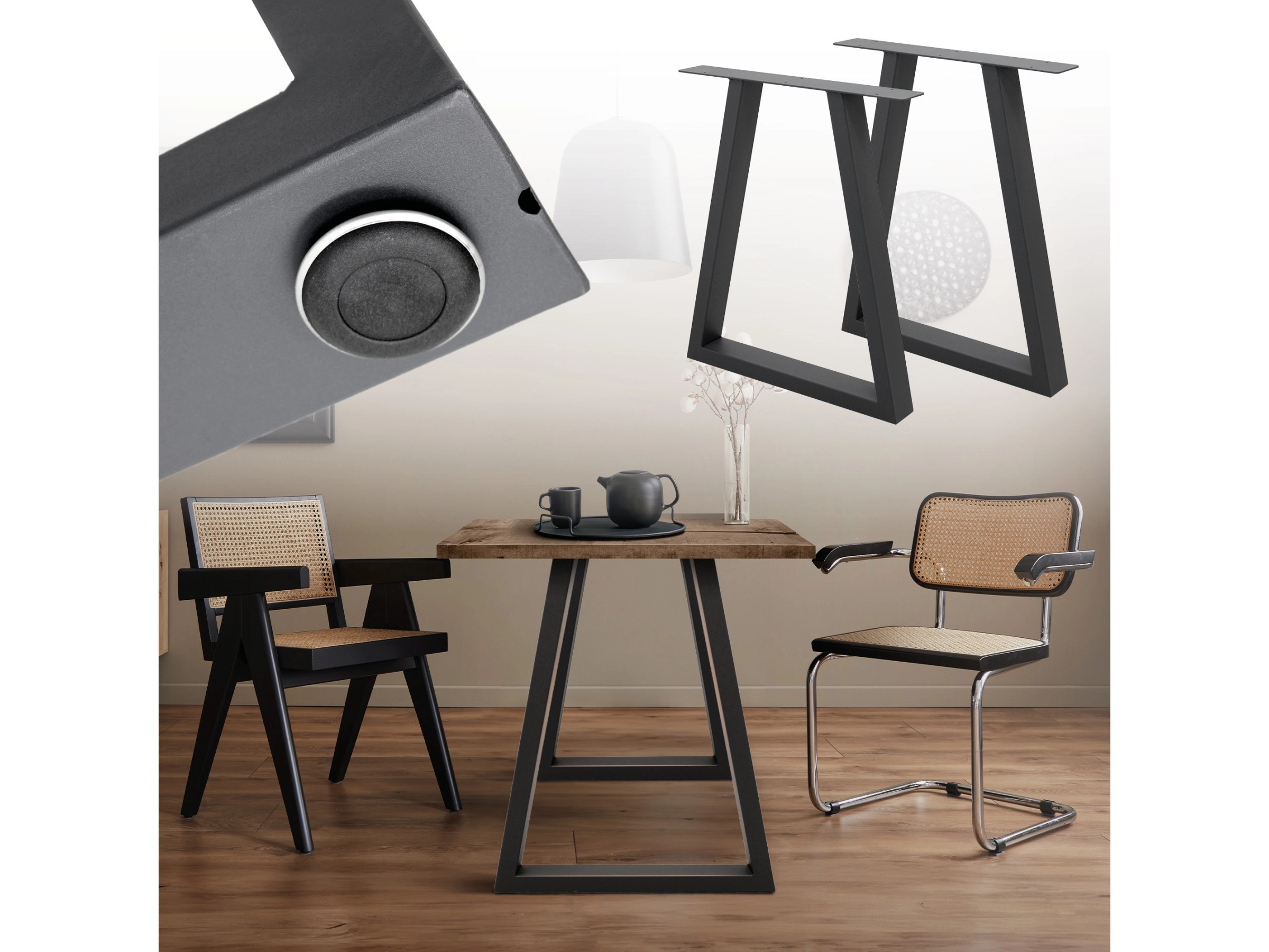 ESMART Tischplatte 120x60x2,5 Cm – MDF, PVC-beschichtet, Belastbar Bis 120 Kg, Für Homeoffice & Kinderzimmer