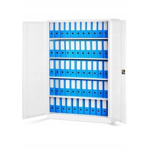Jan Nowak Büro Aktenschrank Metallschrank JAN II 115 x 185 x 40 cm Weiß