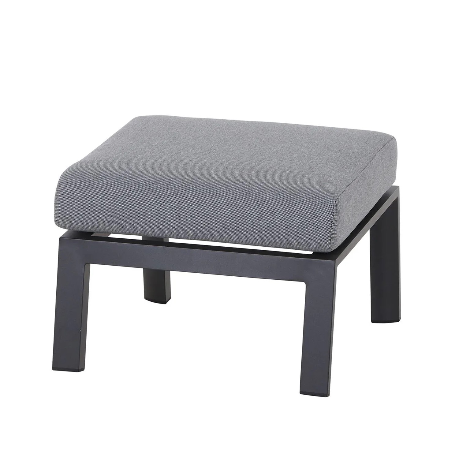 Siena Garden Loungehocker Valencia 43 x 60 x 59 cm Anthrazit/Anthrazit Matt