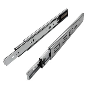 Zwei SOTECH Vollauszüge 400 mm aus Metall mit Soft-Close Mechanik für Schubladen, 45 kg Tragkraft.