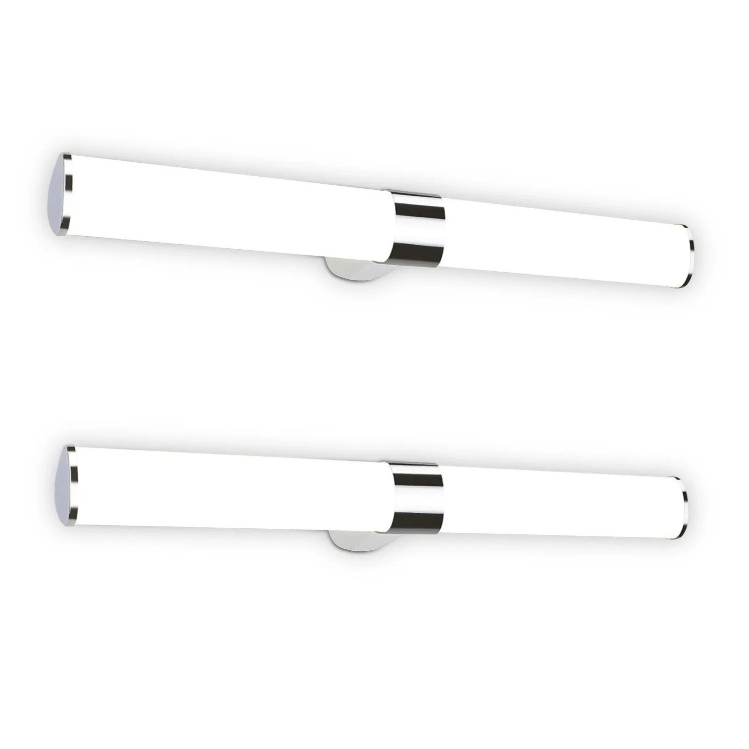 NETTLIFE Wandleuchte aus Kunststoff Silber-1