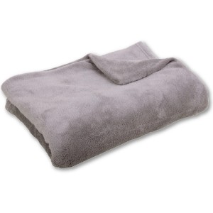 Hellgraue Bestlivings Katzendecke aus Mikrofaser, 60x80 cm, ideal für Katzen und kleine Hunde.