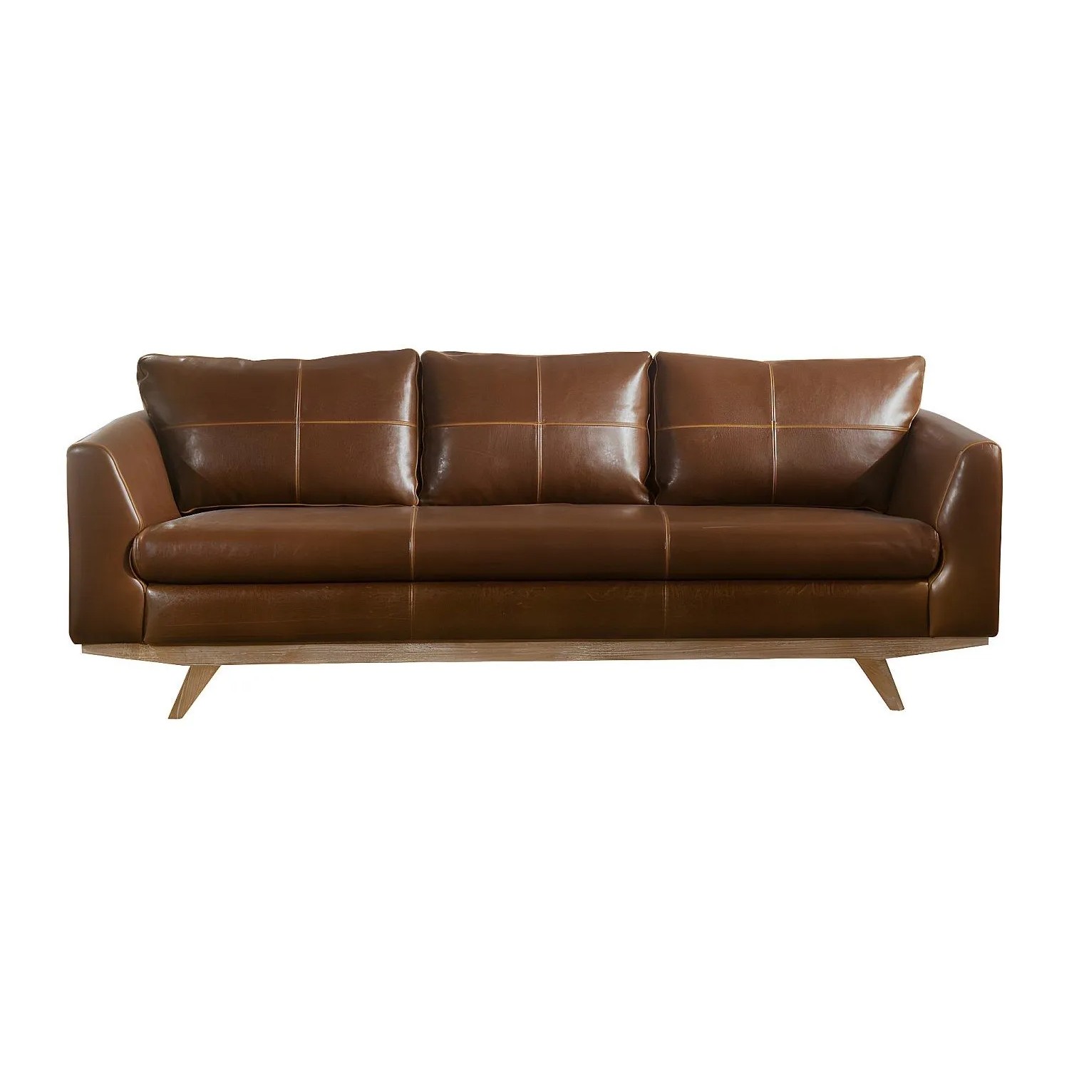 Vente-unique Sofa Ohne Schlafmöglichkeit Alegan Braun 213 cm