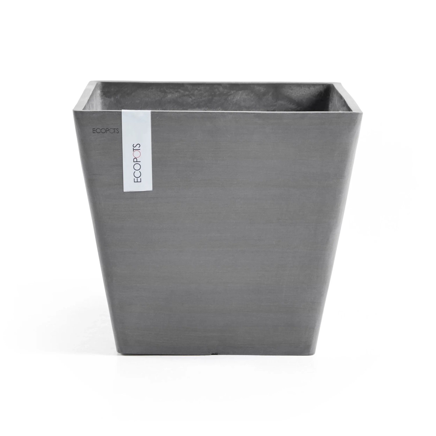 Ecopots Pflanztopf Rotterdam Grau (HxBxT) 35 x 40 x 40 cm